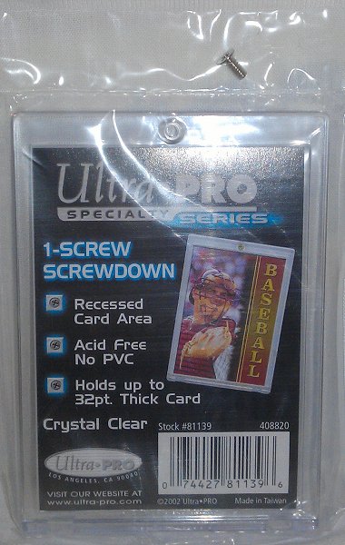 thumbnail image 2 of Ultra PRO 32pt Recessed Screwdown Trading Card Holder - Display & Protect Your Valuable Cards 2 of 14