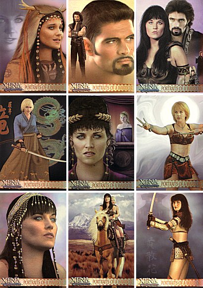 XENA ART AND IMAGES PORTRAITS OF A WARRIOR CARD PP1
