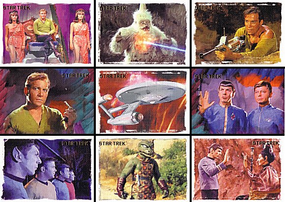 Details about   STAR TREK TOS ART AND IMAGES COMPLETE CANVAS STYLE 81 CARD SET 