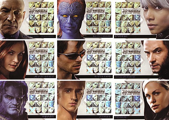 X Men 3 The Last Stand Casting Call 16 Card Set Uk Trading Cards