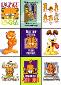Thumbnail of Garfield - Window Cling 42 Sticker Card Set